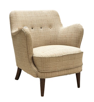 Lot 485 - A Danish oatmeal armchair