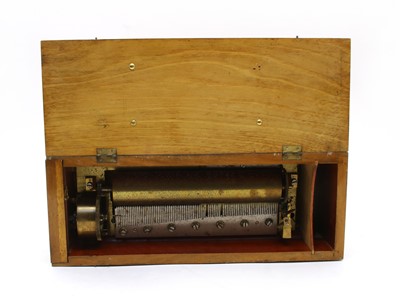 Lot 160 - A musical box