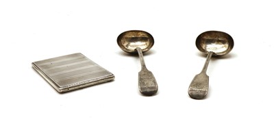 Lot 52 - A silver cigarette case
