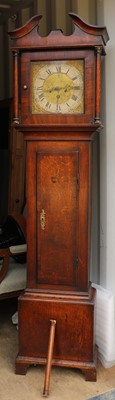Lot 443 - Hutchinson, Worksop, an eight-day oak longcase clock