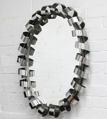 Lot 345 - An Italian chrome mirror