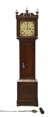 Lot 549 - An early 19th-century oak longcase clock