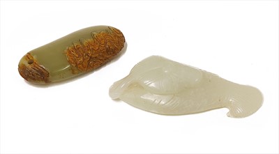 Lot 111 - A Chinese jade pendant
