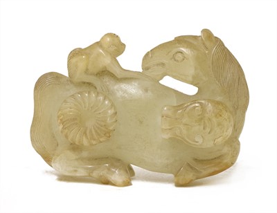 Lot 72 - A Chinese jade belt hook