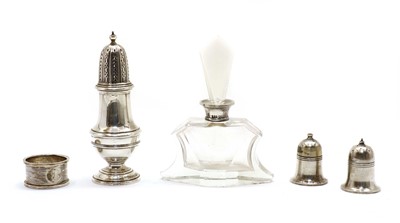 Lot 53 - A silver sugar caster