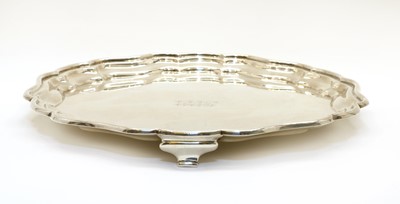 Lot 64 - A modern silver salver