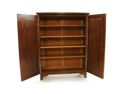 Lot 338 - A George III slender mahogany cupboard
