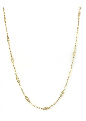 Lot 60 - A French gold chain