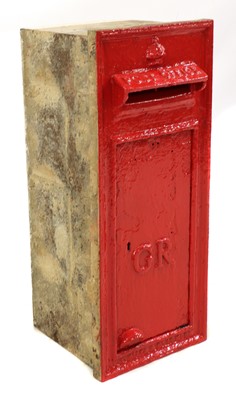 Lot 351 - A George VI wall-mounted postbox