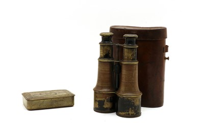 Lot 197 - A pair of late 19th century binoculars