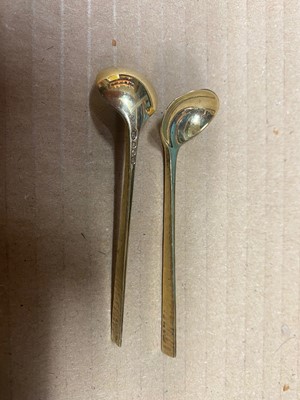 Lot 328 - A matched silver-gilt condiment set