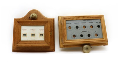 Lot 165 - A pine Butler's bell board