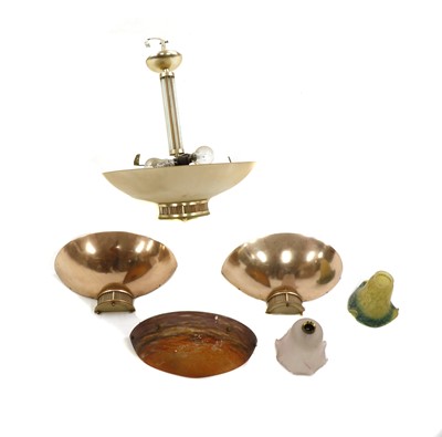 Lot 403 - An Art Deco suite of lighting