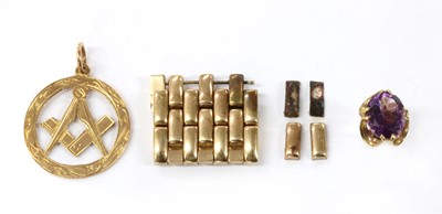 Lot 282 - A quantity of gold jewellery