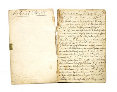 Lot 148 - 1827 continental TRAVEL DIARY.