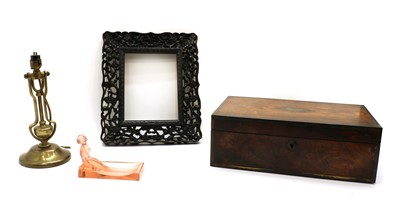 Lot 331 - A Victorian rosewood writing box