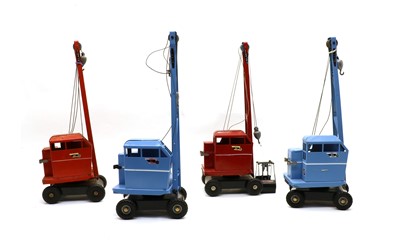 Lot 154 - A collection of four Triang KL 44 cranes