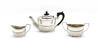 Lot 8 - A late Victorian silver bachelor's tea set