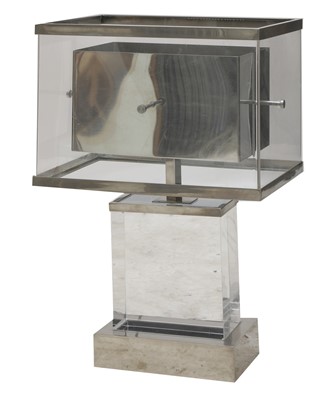 Lot 545 - A Romeo Rega lucite table lamp