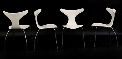 Lot 259 - A set of four Dan-Form 'Dolphin' chairs