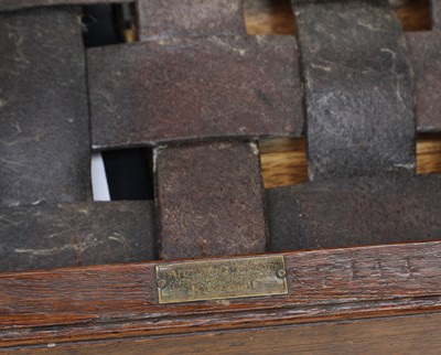 Lot 66 - Two Arts and Crafts oak stools