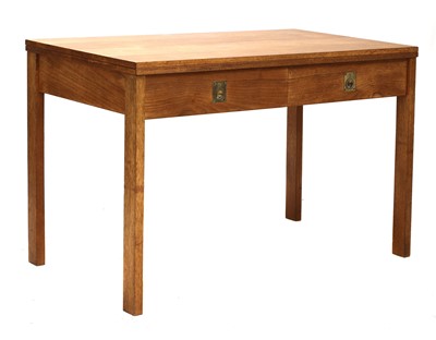 Lot 358 - A teak fold-over side table