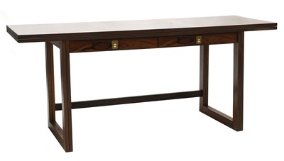 Lot 469 - A Norwegian fold-over rosewood table