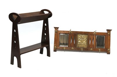 Lot 5 - An Arts and Crafts oak book trough