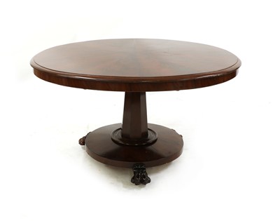 Lot 290 - A William IV mahogany pedestal breakfast table