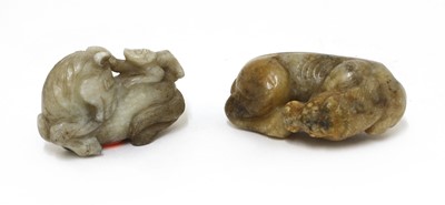 Lot 73 - A Chinese jade carving