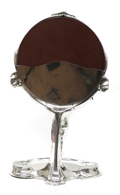 Lot 81 - A large B&G Imperial Zinn silver-plated mirror