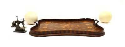 Lot 164 - An Edwardian inlaid mahogany tray
