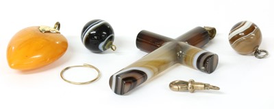 Lot 18 - A butterscotch amber pendant