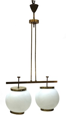 Lot 559 - An Italian brass ceiling light