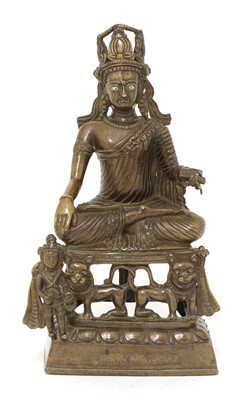 Lot 286 - A Tibetan bronze bodhisattva