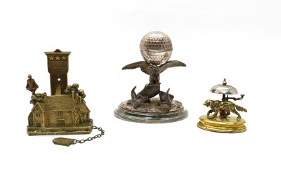Lot 158 - Three novelty metal items