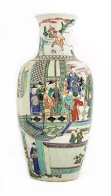 Lot 281 - A Chinese famille verte vase
