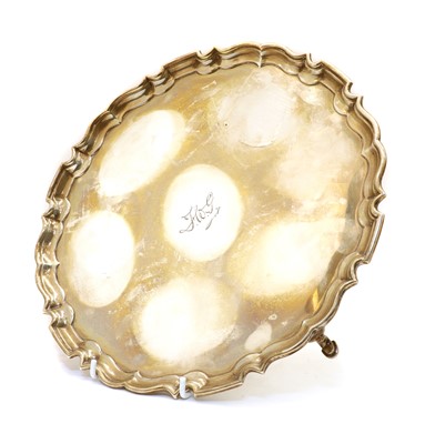 Lot 94 - A large silver salver