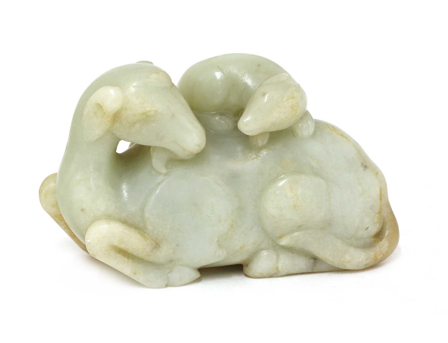 Lot 68 - A Chinese jade carving