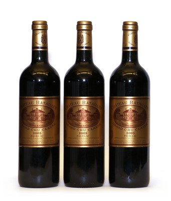 Lot 97 - Chateau Batailley, 5eme Cru Classe, Pauillac, 2005, three bottles