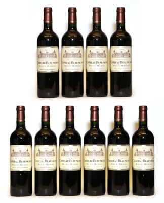 Lot 101 - Chateau Beaumont, Haut Medoc, Cru Bourgeois, 2013, ten bottles