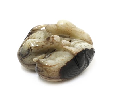 Lot 77 - A Chinese jade carving