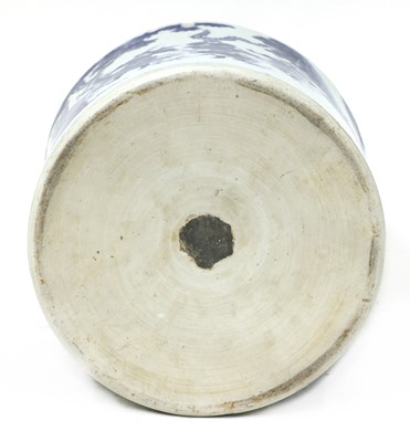 Lot 6 - A Chinese blue and white brush pot