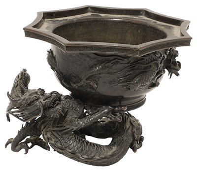 Lot 200 - A Japanese bronze koro