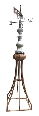 Lot 629 - A large cast and wrought iron and lead weathervane