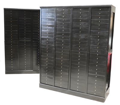 Lot 848 - A pair of large specimen cabinet cupboards