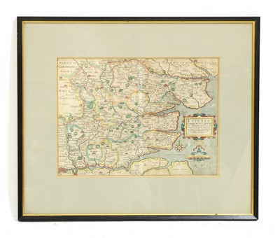Lot 161 - Essexia comitatus. Map of Essex