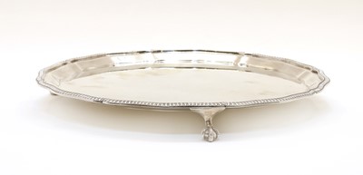 Lot 63 - A modern silver salver by Mappin & Webb