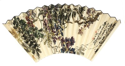 Lot 178 - A Chinese fan painting