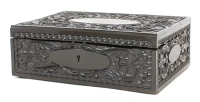 Lot 102 - A Ceylonese ebony box